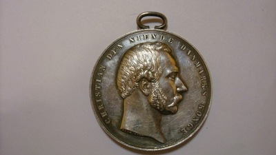 Medal Dania nagrodowy srebro 67gram Christian stan 2