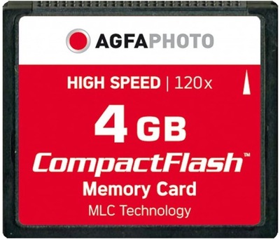 AgfaPhoto Compact Flash 4GB High Speed 120x MLC