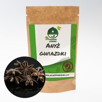 Anyż gwiazdki 50g Naturalny, najwyższej jakości