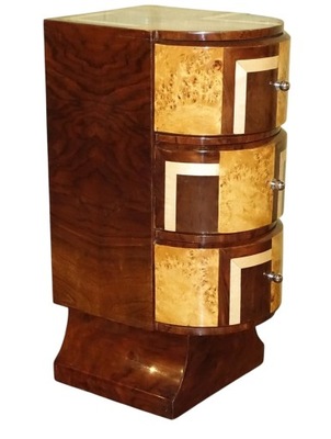 Stylowa Szafka 3 Szuflady w stylu ART DECO