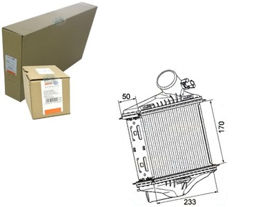 BEHR HELLA INTERCOOLER AUŠINTUVAS ORO DOLADOW 