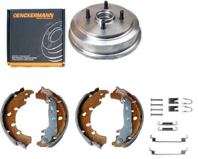 Гальмівні барабани гальмівні колодки пружини ford puma mazda 2 kpl фото №1