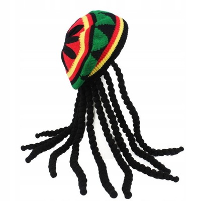 CZAPKA RASTA DREDY jamajka BOB MARLEY Reggae Rastaman
