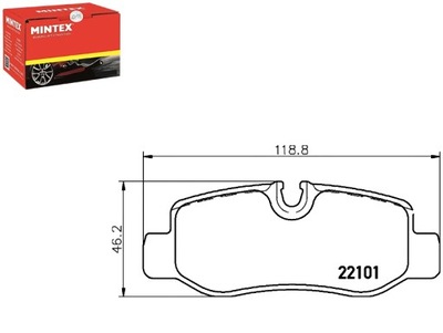 КОЛОДКИ ГАЛЬМІВНІ MINTEX 4474200120 A 35056 1304604