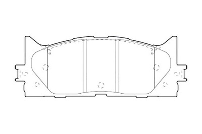 VALEO КОЛОДКИ ГАЛЬМІВНІ ПЕРЕД GR.17 4 TOYOTA CAMRY 07- D1293