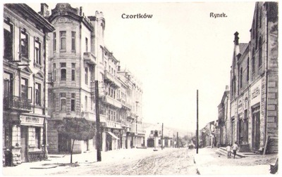CZORTKÓW - Rynek- 1914 wyd. Juda Brettschneider