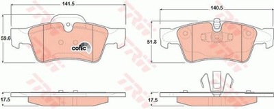 КОЛОДКИ ТОРМОЗНЫЕ ЗАД DB W164/W251