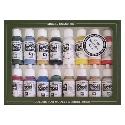 Zestaw farb Vallejo 70.140 Basic Colors USA