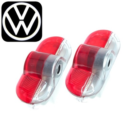 VW DIODO LUMINOSO LED LOGOTIPO PROYECTOR BORA CADDY GOLF IV NUEVO BEETLE VENTO TOURAN SHARAN  