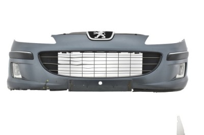 Бампер передній перед peugeot 407 lift фото №1