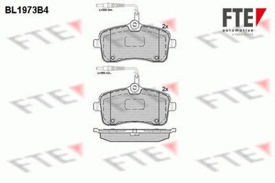 FTE BL1973B4 КОМПЛЕКТ КОЛОДОК ТОРМОЗНЫХ