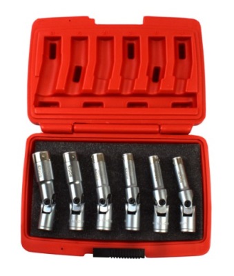 ZESTAW NASADEK DO ŚWIEC ŻAROWYCH KLUCZE DO ŚWIEC ŻAROWYCH 3/8" 6 CZĘŚCI
