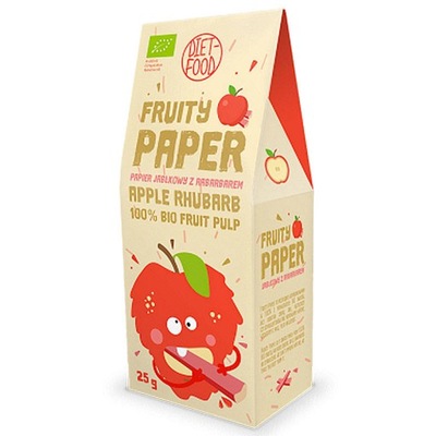 Papier owocowy jabłko rabarbar Diet Food 25g