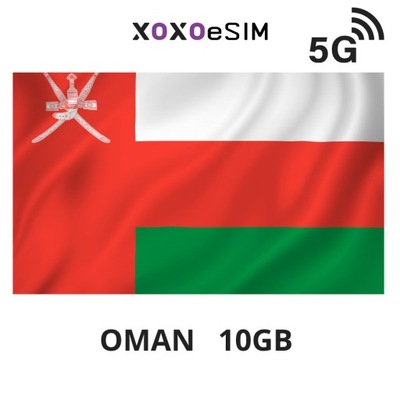 eSIM Oman - 10GB na 20 dni - Internet karta eSIM do Omanu