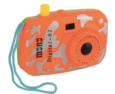 Pomarańczowy aparat fotograficzny dla dzieci Goki mała zabawka