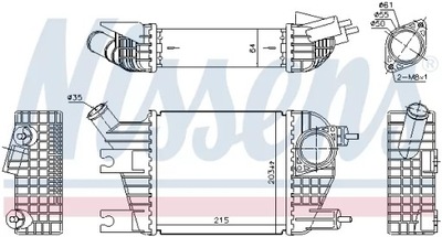 INTERCOOLER NISSAN ALMERA N17 12-, NISSA  