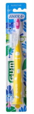 Sunstar Junior 6+ Szczoteczka do zębów, żółta soft