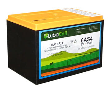 Bateria do pastucha elektryzatora 9V 55Ah, 6AS4