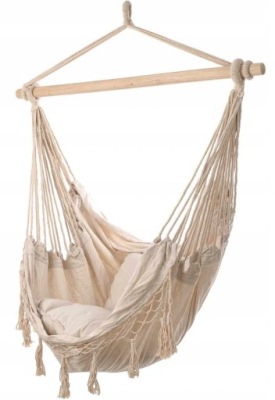 HAMAK BRAZYLIJSKI FOTEL WISZĄCY Z PODUSZKAMI