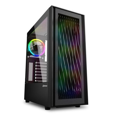 Semi Wieża ATX Sharkoon RGB Wave Czarny