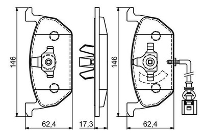 BOSCH 0 986 494 721 TRINKELĖS STABDŽIŲ 