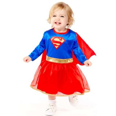 STRÓJ dla dzieci SUPERGIRL licencja DC superbohater rozm. 92-98