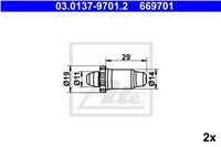 ATE SAMOREGULATOR ZAPATAS HAM BMW 1 E81 04- BMW 1 E81 04-/BMW 3 E46 00  