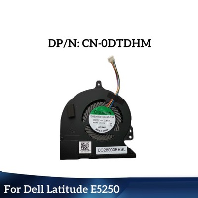 Laptopa ciepła dla Dell Latitude E5250 Cooling Fan DC28000EEL 0DTDHM DT Fan