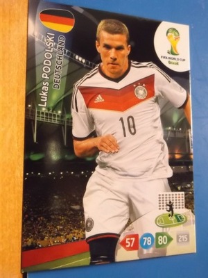 PANINI WORLD CUP BRAZIL 2014 Lukas Podolski Niemcy