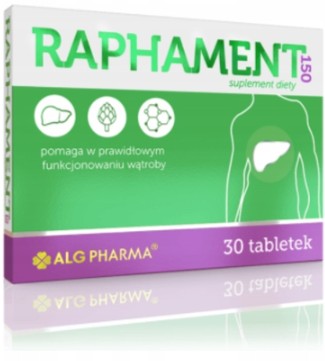 Raphament 150 30 tabletek KARCZOCH CHOLINA WĄTROBA