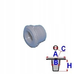 Клипса втулка seat toledo a82018 фото №1