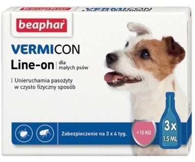 Beaphar Vermicon Dog S krople 3x1,5ml