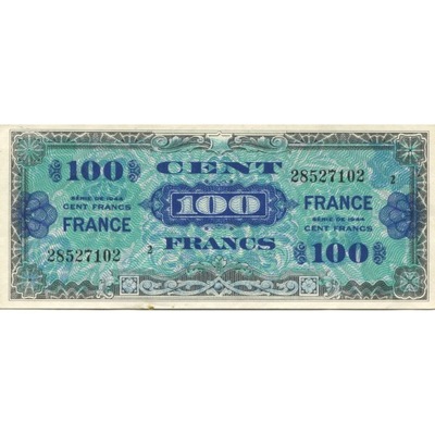 Francja, 100 Francs, 1944, UNC(60-62), Fayette:VF2