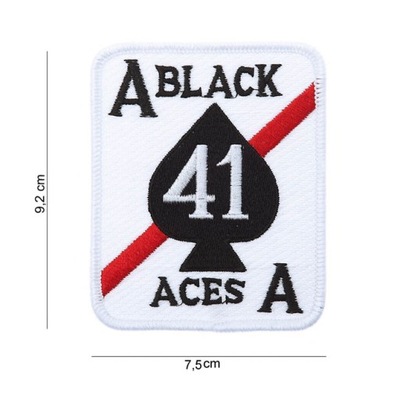 Naszywka motocyklowa patch MCS Black Aces 41 7,5cm