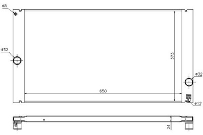 Nissens радіатор двигуна volvo c30, c70 ii, s40 i фото №1
