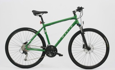 Rower Crossowy Maxim MX 5.5 Koła 28" Rama 20" Zielony Połysk