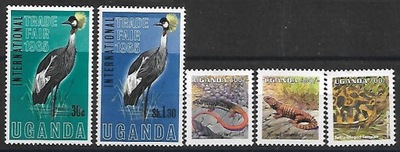 UGANDA fauna Mi 85-6**i 1997-9**