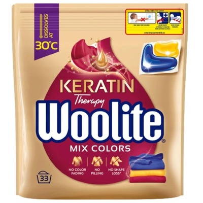 Woolite Mix Colors Kapsułki do Prania kolorów 33szt