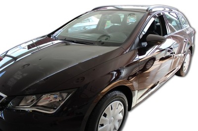 SIDE-WINDOW DEFLECTORS HEKO SEAT LEON III / CUPRA 2012-20 2 PC.  