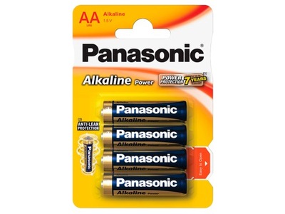 Bateria 4x alkaliczna AA LR6 1.5 Panasonic BLISTER