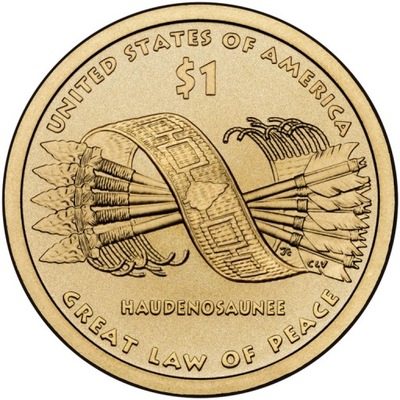 1$ Indianka 2010 P Native American Sacagawea