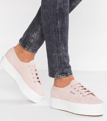 SUPERGA 2790 trampki tenisówki różowe niskie tkaninowe klasyczne r. 40