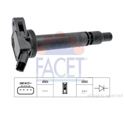 FACET КОТУШКА ZAPLONOWA TOYOTA AURIS, AVENSIS,