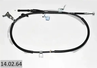 Трос тормоза ручного 14.02.64 linex fiat sedici фото №1