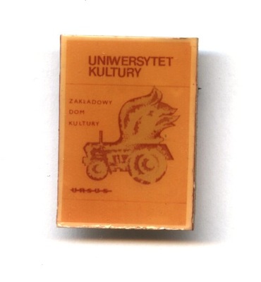 odznaka URSUS traktor ciągnik UNIWERSYTET KULTURY