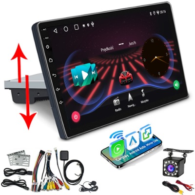RADIO SAMOCHODOWE BLUETOOTH 1 DIN 10" DOTYKOWE ANDROID WIFI APPLE