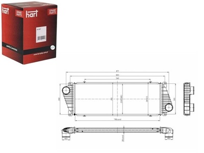 INTERCOOLER AUŠINTUVAS ORO SPRINTER 312D LT 96- HART 