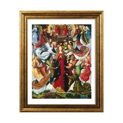 Obraz religijny w ramie Maryja Królowa Nieba NMP