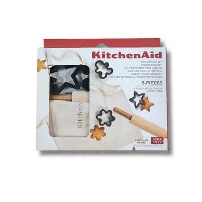 KitchenAid Zestaw do pieczenia dla dzieci 5 elementów wykrawacze wałek