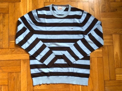 SWETER męski TOMMY HILFIGER rozm. XL PASKI